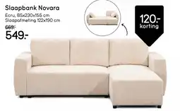 Leen Bakker Slaapbank Novara aanbieding