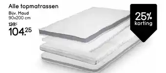 Leen Bakker Alle topmatrassen aanbieding
