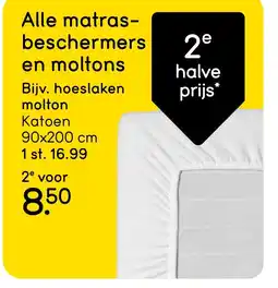 Leen Bakker Alle matras beschermers en moltons aanbieding