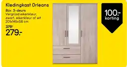 Leen Bakker Kledingkast Orleans aanbieding