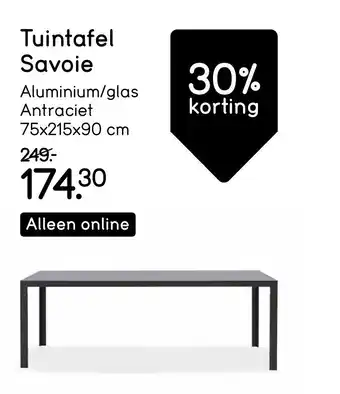Leen Bakker Tuintafel Savoie aanbieding
