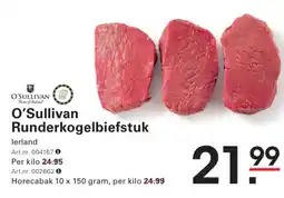 Sligro O'Sullivan Runderkogelbiefstuk lerland aanbieding