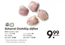 Sligro Scharrel ChefsKip dijfilet aanbieding