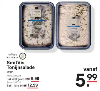 Sligro SmitVis Tonijnsalade aanbieding