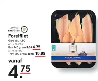 Sligro Forelfilet aanbieding