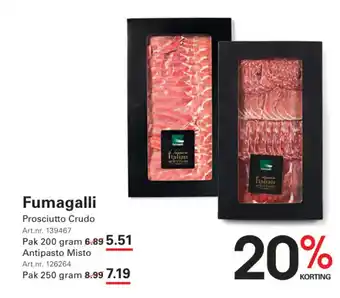 Sligro Fumagalli Prosciutto Crudo aanbieding