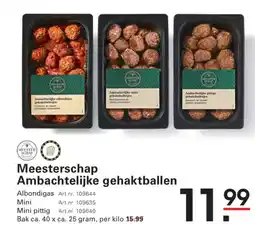 Sligro Meesterschap Ambachtelijke gehaktballen aanbieding