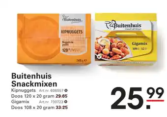 Sligro Buitenhuis Snackmixen aanbieding