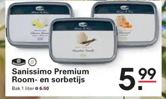 Sligro Sanissimo Premium Room en sorbetijs aanbieding
