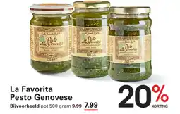Sligro La Favorita Pesto Genovese aanbieding