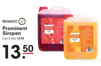Sligro Prominent Siropen aanbieding