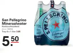 Sligro San Pellegrino Mineraalwater aanbieding