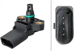 Amazon HELLA 6PP 009 400-471 Sensor, vuldruk - 4-polig - Geschroefd aanbieding