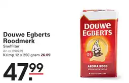 Sligro Douwe Egberts Roodmerk aanbieding