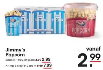 Sligro Jimmy's Popcorn aanbieding