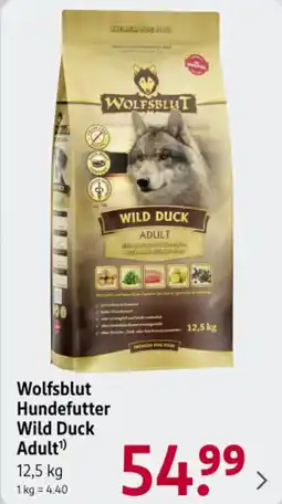 Rossmann DE Wolfsblut Hundefutter Wild Duck Adult aanbieding