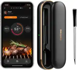 Amazon INKBIRD Draadloze Vleesthermometer,Wireless Thermometer Meat aanbieding