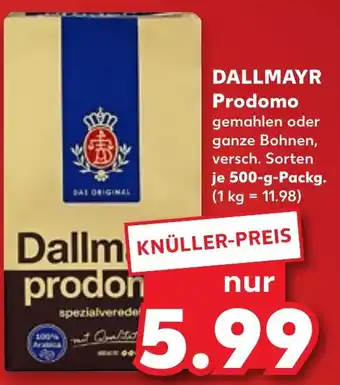 Kaufland DE DALLMAYR Prodomo aanbieding
