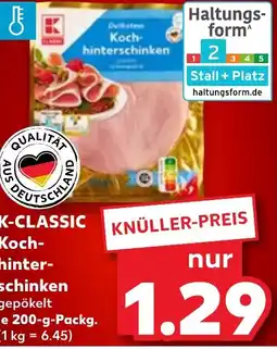 Kaufland DE K-CLASSIC Koch hinter schinken aanbieding