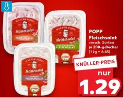Kaufland DE POPP Fleischsalat aanbieding
