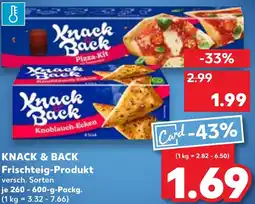 Kaufland DE Knack & back Frischteig Produkt aanbieding
