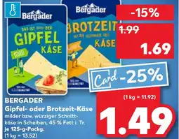 Kaufland DE Bergader Gipfel oder Brotzeit Käse aanbieding