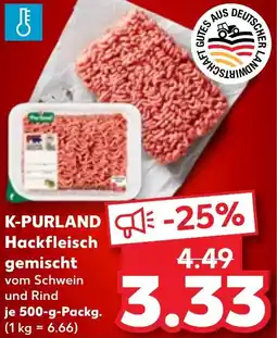 Kaufland DE K purland Hackfleisch gemischt aanbieding