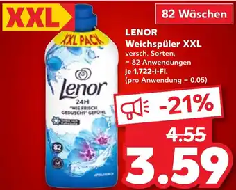 Kaufland DE Lenor Weichspüler XXL aanbieding