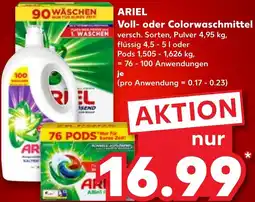 Kaufland DE Ariel Voll- oder Colorwaschmittel aanbieding