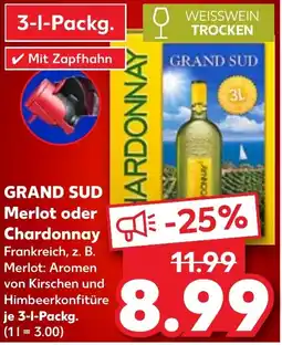 Kaufland DE Grand Sud Merlot oder Chardonnay aanbieding