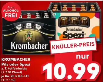 Kaufland DE KROMBACHER Pils oder Spezi aanbieding