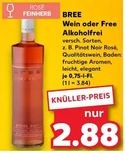 Kaufland DE Wein oder Free Alkoholfrei aanbieding