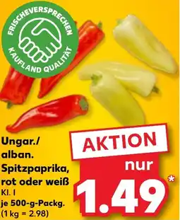 Kaufland DE Spitzpaprika, rot oder weiß aanbieding