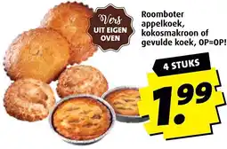 Boni Roomboter appelkoek, O kokosmakroon of gevulde koek, OP=OP! aanbieding