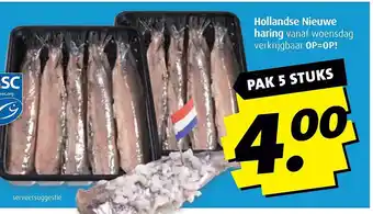 Boni Hollandse Nieuwe haring vanaf woensdag aanbieding
