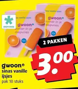 Boni gwoonº sinas vanille ijsjes aanbieding