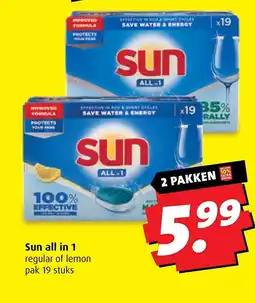 Boni Sun all in 1 aanbieding