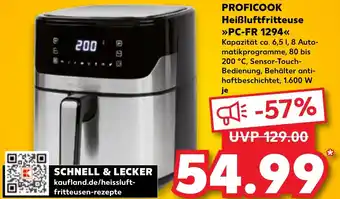 Kaufland DE Proficook Heißluftfritteuse aanbieding