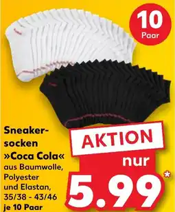 Kaufland DE Sneaker- socken aanbieding