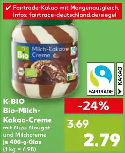 Kaufland DE K BIO Bio Milch Kakao Creme aanbieding