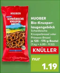 Kaufland DE HUOBER Bio Knusper laugengebäck aanbieding