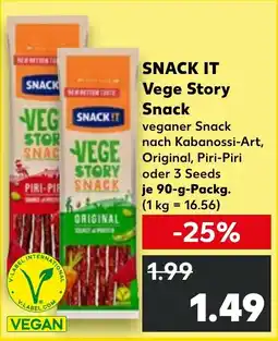 Kaufland DE SNACK IT Vege Story Snack aanbieding