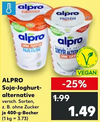 Kaufland DE Alpro soja joghurt alternative aanbieding