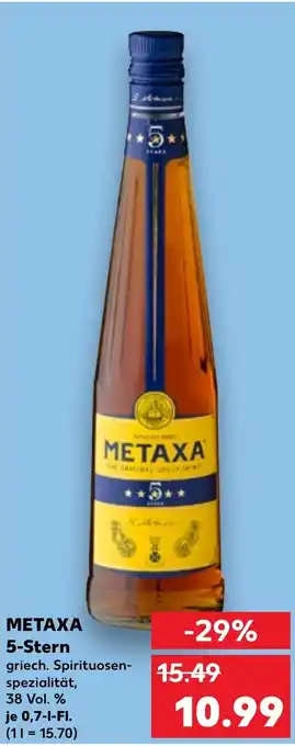 Kaufland DE METAXA 5 Stern aanbieding