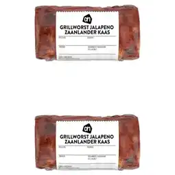 Albert Heijn AH Grillworst jalapeno Zaanlander 2-pack aanbieding