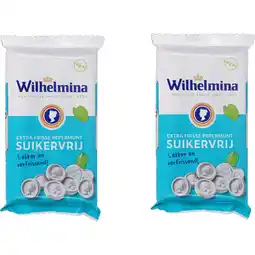 Albert Heijn AH Pepermunt suikervrij 2-pack aanbieding