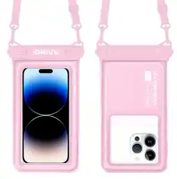 ANWB Drivv. Waterdicht Telefoonhoesje 6.8 Roze Roze aanbieding