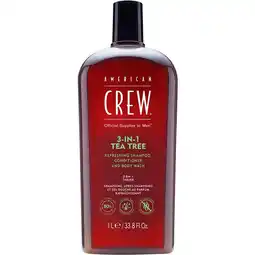 Douglas American Crew 3-in-1 Tea Tree Refreshing Shampoo, Conditioner and Body Wash aanbieding
