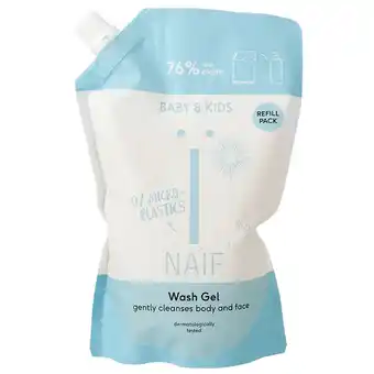 Holland & Barrett Naïf Baby & Kids Cleansing Wash Gel Refill Pack - 500ml aanbieding