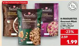Kaufland DE K FAVOURITES Gourmet Müsli aanbieding